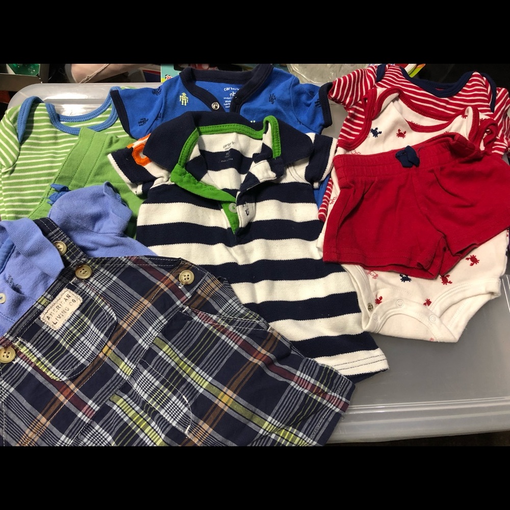 Lot of Summer Newborn Boy’s Outfits!